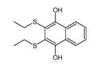 1,4-dihydroxy-2,3-dithioethylnaphthalene结构式