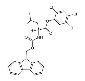 Fmoc-Leu 2,4,5-trichlrophenyl ester Structure