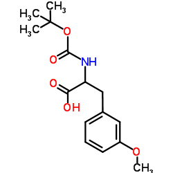 DL-N-(TERT-BUTOXYCARBONYL)-3-METHOXYPHENYLALANINE结构式