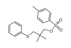 2,2-dimethyl-3-(phenylthio)propyl 4-methylbenzenesulfonate Structure