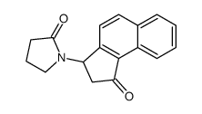 1-(1-oxo-2,3-dihydrocyclopenta[a]naphthalen-3-yl)pyrrolidin-2-one结构式