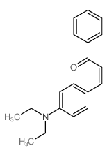 3-(4-diethylaminophenyl)-1-phenyl-prop-2-en-1-one结构式