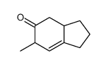 6-methyl-1,2,3,3a,4,6-hexahydroinden-5-one结构式