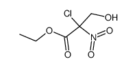 ethyl α-chloro-α-nitro-β-hydroxypropionate Structure