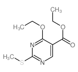 ethyl 4-ethoxy-2-methylsulfanyl-pyrimidine-5-carboxylate structure