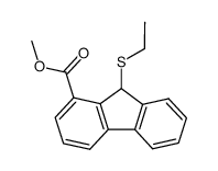methyl 9-(ethylthio)fluorene-1-carboxylate结构式