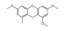 1,3,6-trimethoxy-8-methyl-xanthene Structure