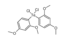 dichloro-bis-(2,4-dimethoxy-phenyl)-λ4-tellane Structure