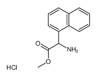 Methyl (+/-)-1-(1-naphthyl)aminoacetate hydrochloride结构式