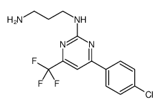 1,3-Propanediamine, N1-[4-(4-chlorophenyl)-6-(trifluoromethyl)-2-pyrimidinyl]结构式