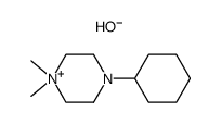 1,1-dimethyl-4-cyclohexylpiperazin-1-ium hydroxide结构式