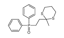 2-(2-diphenylphosphorylethyl)-2-methyl-1,3-dithiane结构式