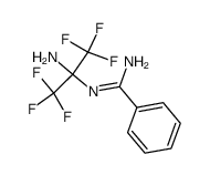 4,4,4-trifluoro-3-trifluoromethyl-1,3-diamino-1-phenyl-2-aza-1-butene Structure