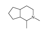1,2-dimethyl-1,3,4,4a,5,6,7,7a-octahydrocyclopenta[c]pyridine结构式