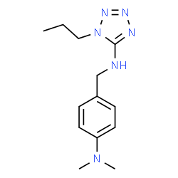 N-(4-(DIMETHYLAMINO)BENZYL)-1-PROPYL-1H-TETRAZOL-5-AMINE Structure