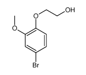 2-(4-bromo-2-methoxyphenoxy)ethanol structure