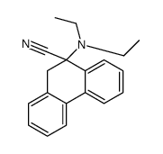 9-(diethylamino)-10H-phenanthrene-9-carbonitrile结构式