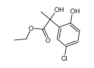 ethyl 2-(5-chloro-2-hydroxyphenyl)-2-hydroxypropanoate结构式