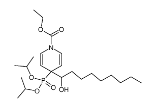 ethyl 4-(diisopropoxyphosphoryl)-4-(1-hydroxynonyl)pyridine-1(4H)-carboxylate结构式