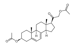 3β,21-dihydroxypregna-5,7-dien-20-one diacetate结构式