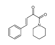 4-phenyl-1-piperidin-1-ylbut-3-ene-1,2-dione结构式