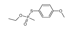 O-ethyl S-(4-methoxyphenyl) methylphosphonothioate结构式