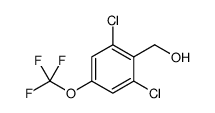 2,6-DICHLORO-4-(TRIFLUOROMETHOXY)BENZYL ALCOHOL结构式