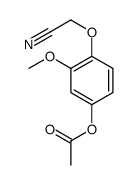 2-(4-ACETOXY-2-METHOXYPHENOXY)-ACETONITRILE结构式