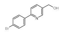 6-(4-溴苯基)-3-吡啶甲醇结构式