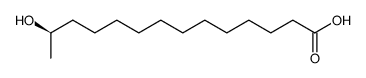 (-)-(R)-13-Hydroxytetradecansaeure Structure