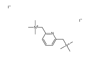 trimethyl-[[6-[(trimethylazaniumyl)methyl]pyridin-2-yl]methyl]azanium,diiodide Structure