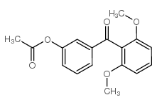 3-ACETOXY-2',6'-DIMETHOXYBENZOPHENONE structure