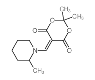 2,2-dimethyl-5-[(2-methyl-1-piperidyl)methylidene]-1,3-dioxane-4,6-dione结构式