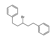 (3-bromo-5-phenylpentyl)benzene Structure