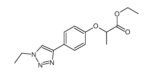 ethyl 2-[4-(1-ethyltriazol-4-yl)phenoxy]propanoate Structure
