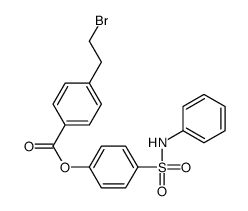 [4-(phenylsulfamoyl)phenyl] 4-(2-bromoethyl)benzoate Structure