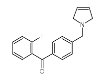 2-FLUORO-4'-(3-PYRROLINOMETHYL) BENZOPHENONE structure