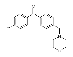 4-FLUORO-4'-THIOMORPHOLINOMETHYL BENZOPHENONE结构式