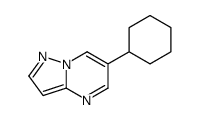 6-cyclohexylpyrazolo[1,5-a]pyrimidine结构式