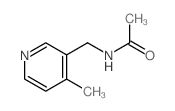N-[(4-methylpyridin-3-yl)methyl]acetamide结构式