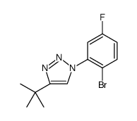1H-1,2,3-Triazole, 1-(2-bromo-5-fluorophenyl)-4-(1,1-dimethylethyl)结构式