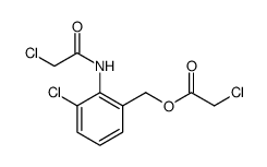 Acetic acid, 2-chloro-, [3-chloro-2-[(2-chloroacetyl)amino]phenyl]methyl ester Structure