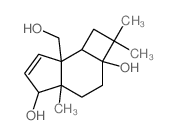 2aH-Cyclobut[e]indene-2a,5-diol,1,2,3,4,4a,5-hexahydro-7a-(hydroxymethyl)-2,2,4a-trimethyl-,(2aS,4aS,5R,7aS,7bR)- structure