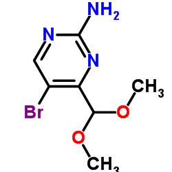 5-Bromo-4-(dimethoxymethyl)pyrimidin-2-amine structure