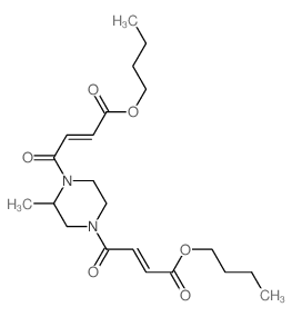 butyl 4-[4-(3-butoxycarbonylprop-2-enoyl)-3-methyl-piperazin-1-yl]-4-oxo-but-2-enoate结构式