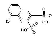 8-hydroxyquinoline-2,3-disulfonic acid Structure