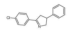 5-(4-chlorophenyl)-3-phenyl-3,4-dihydro-2H-pyrrole Structure