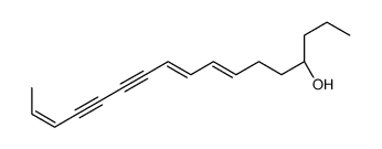 (4R)-heptadeca-7,9,15-trien-11,13-diyn-4-ol结构式