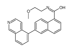 6-isoquinolin-5-yl-N-(2-methoxyethyl)naphthalene-1-carboxamide Structure