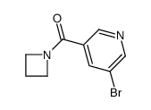 3-溴-5-(氮杂啶-1-基羰基)吡啶结构式